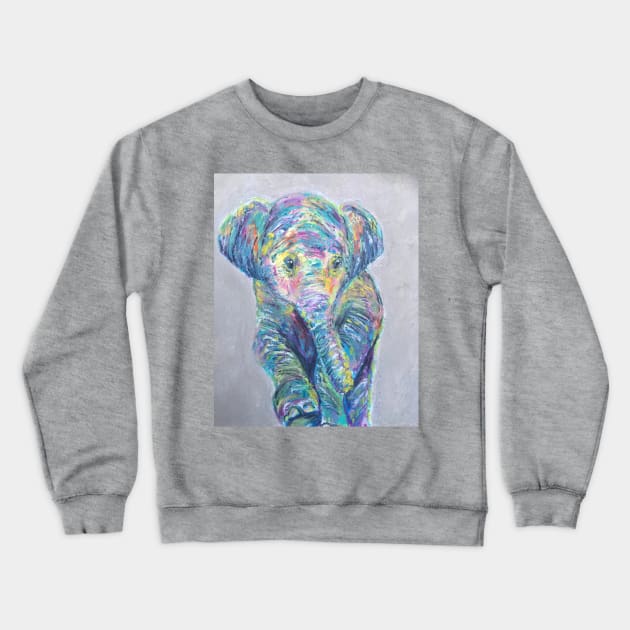 Baby Elephant Crewneck Sweatshirt by Merlinsmates